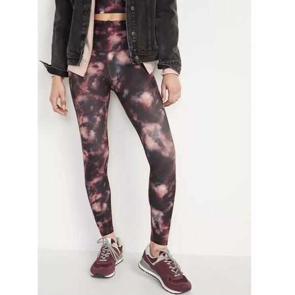 Old Navy Women High-Waisted PowerSoft 7/8 Length Side-Pocket Leggings-Med - Picture 1 of 8